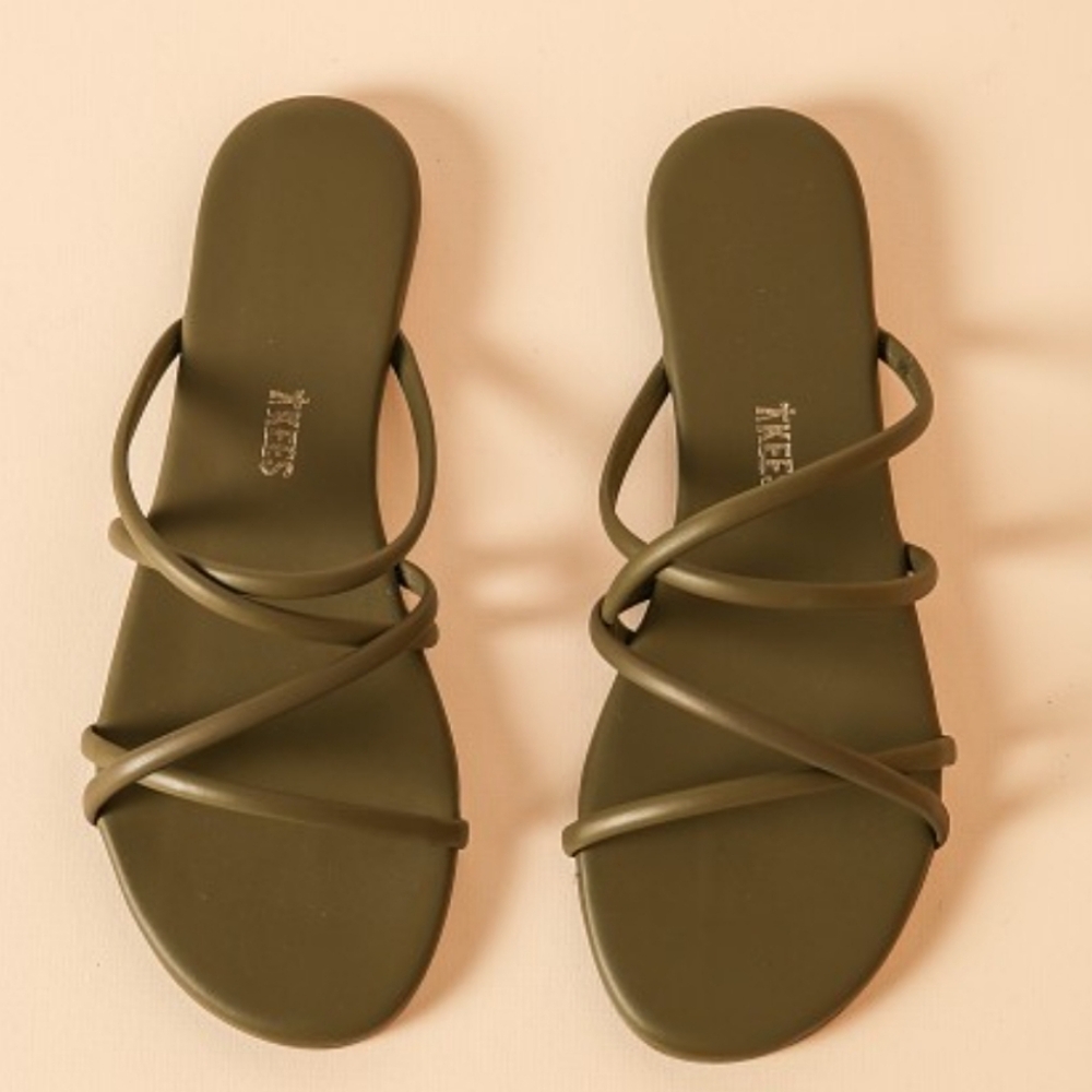 TKEES Olive Sloan strappy Sandals Size 7